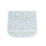 Blue Vines Print Burp Cloth