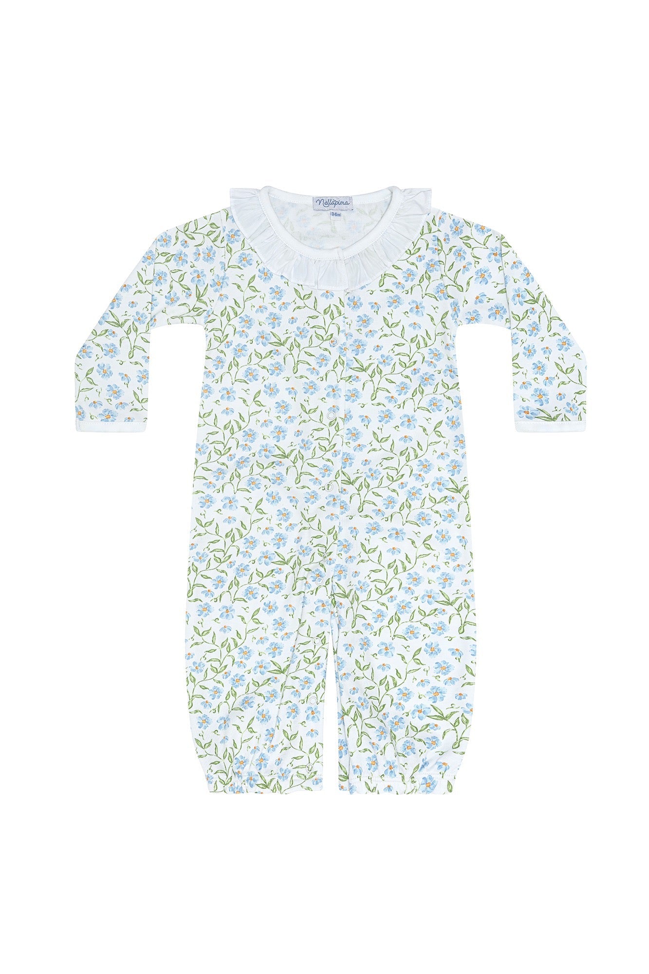 Image of Blue Vines Print Converter Gown