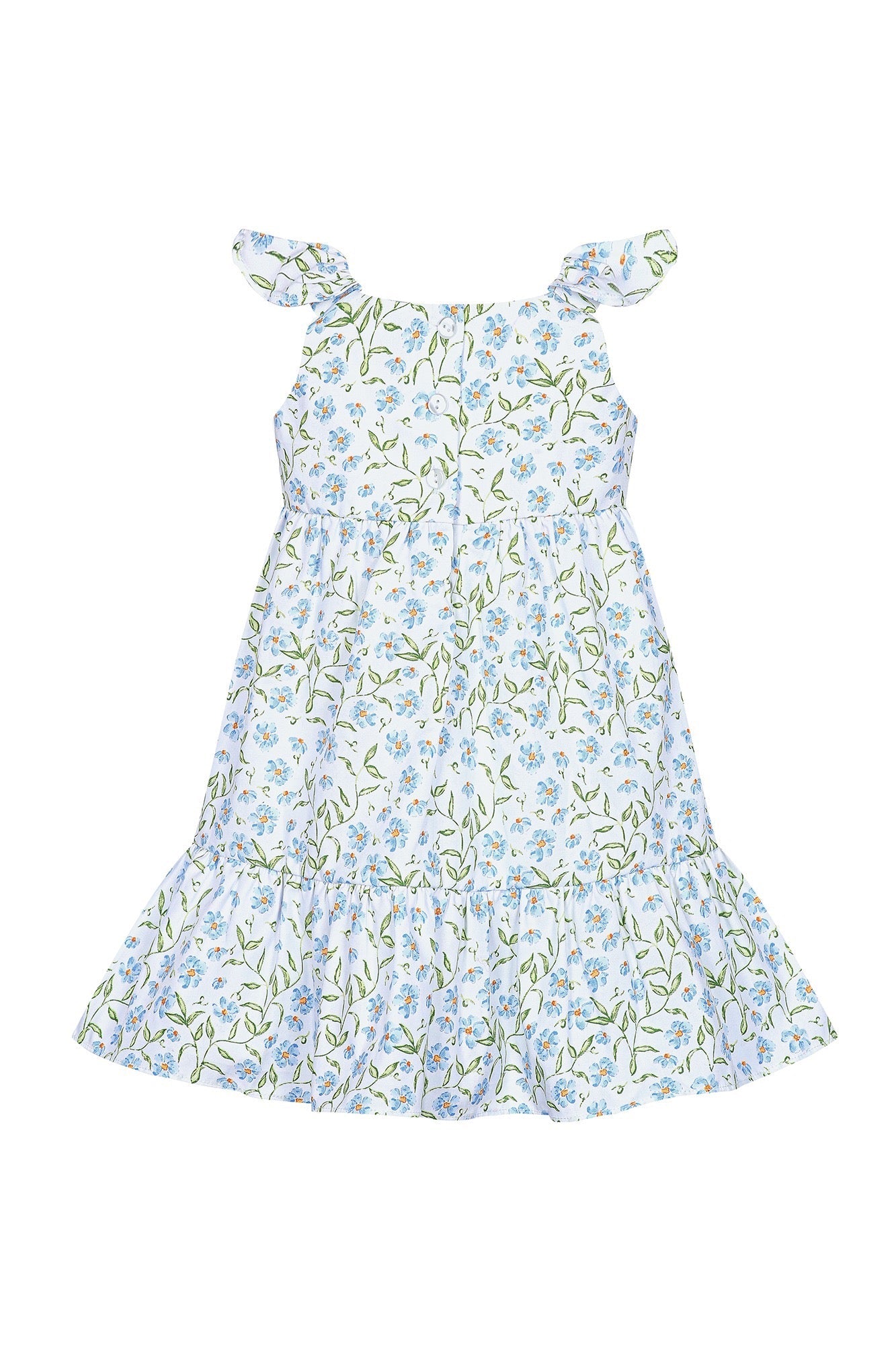 Image of Blue Vines Woven Summer Dress