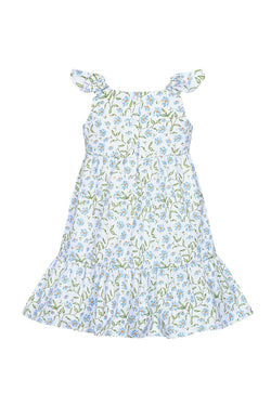 Image of Blue Vines Woven Summer Dress