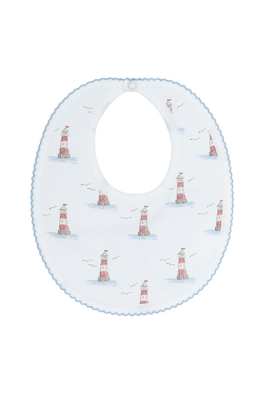 Lighthouse Print Bib