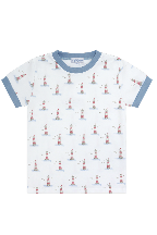 Image of Lighthouse Print Boy Short Set