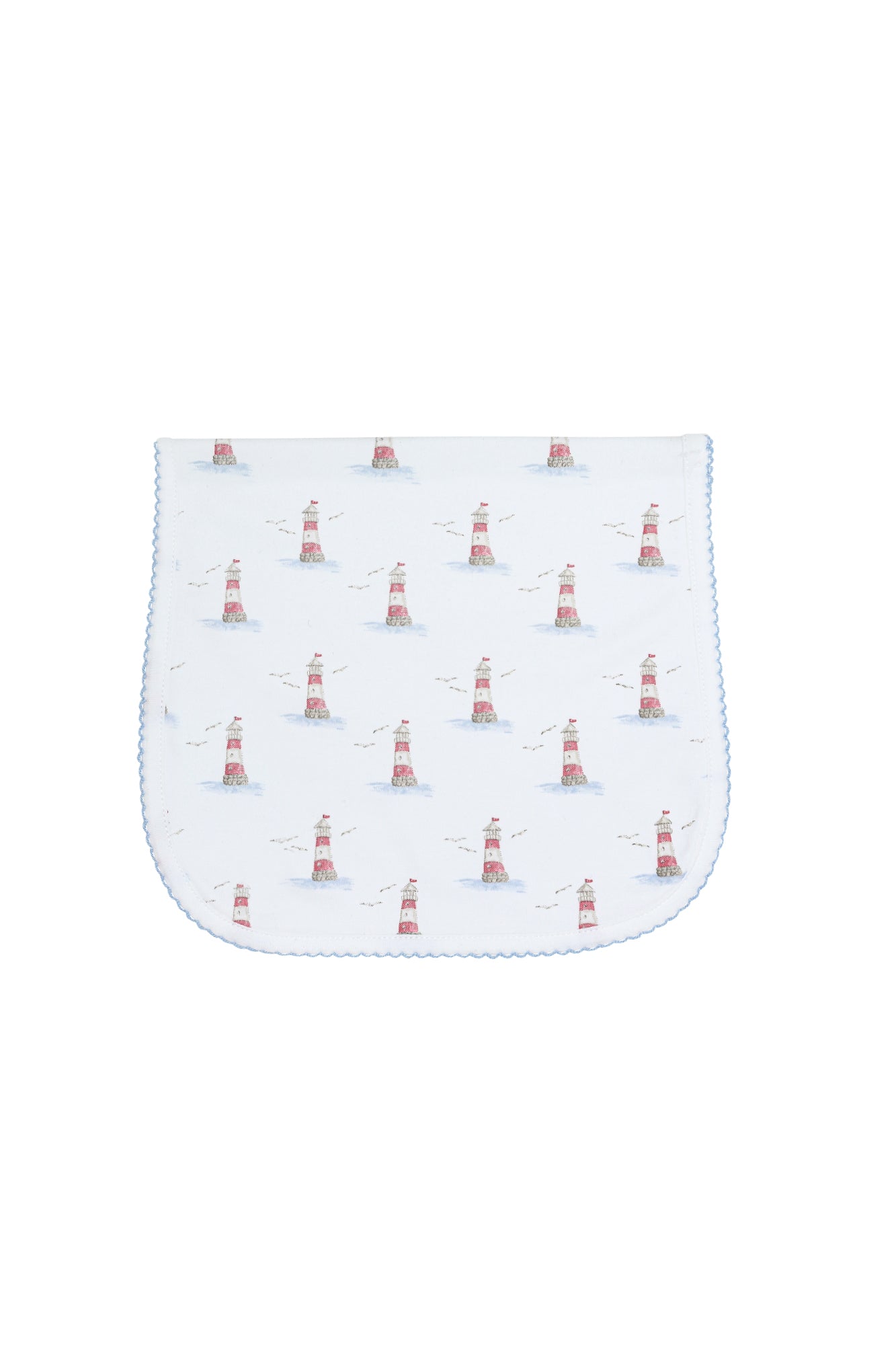 Lighthouse Print Burp Cloth