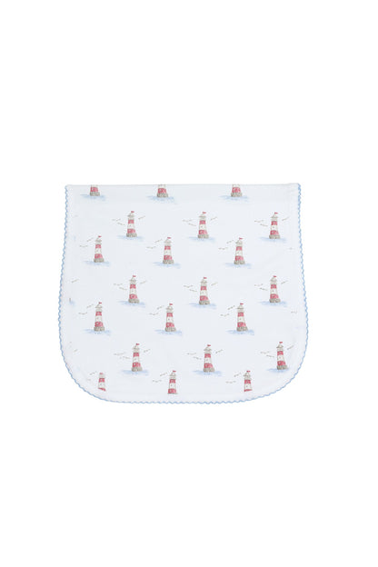 Lighthouse Print Burp Cloth