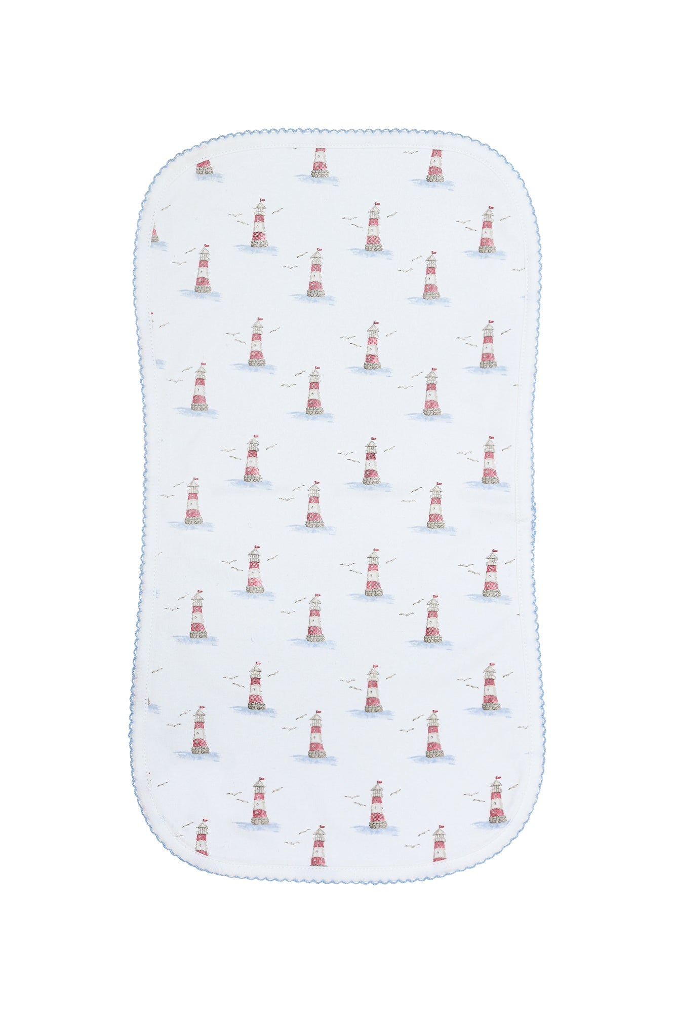 Lighthouse Print Burp Cloth