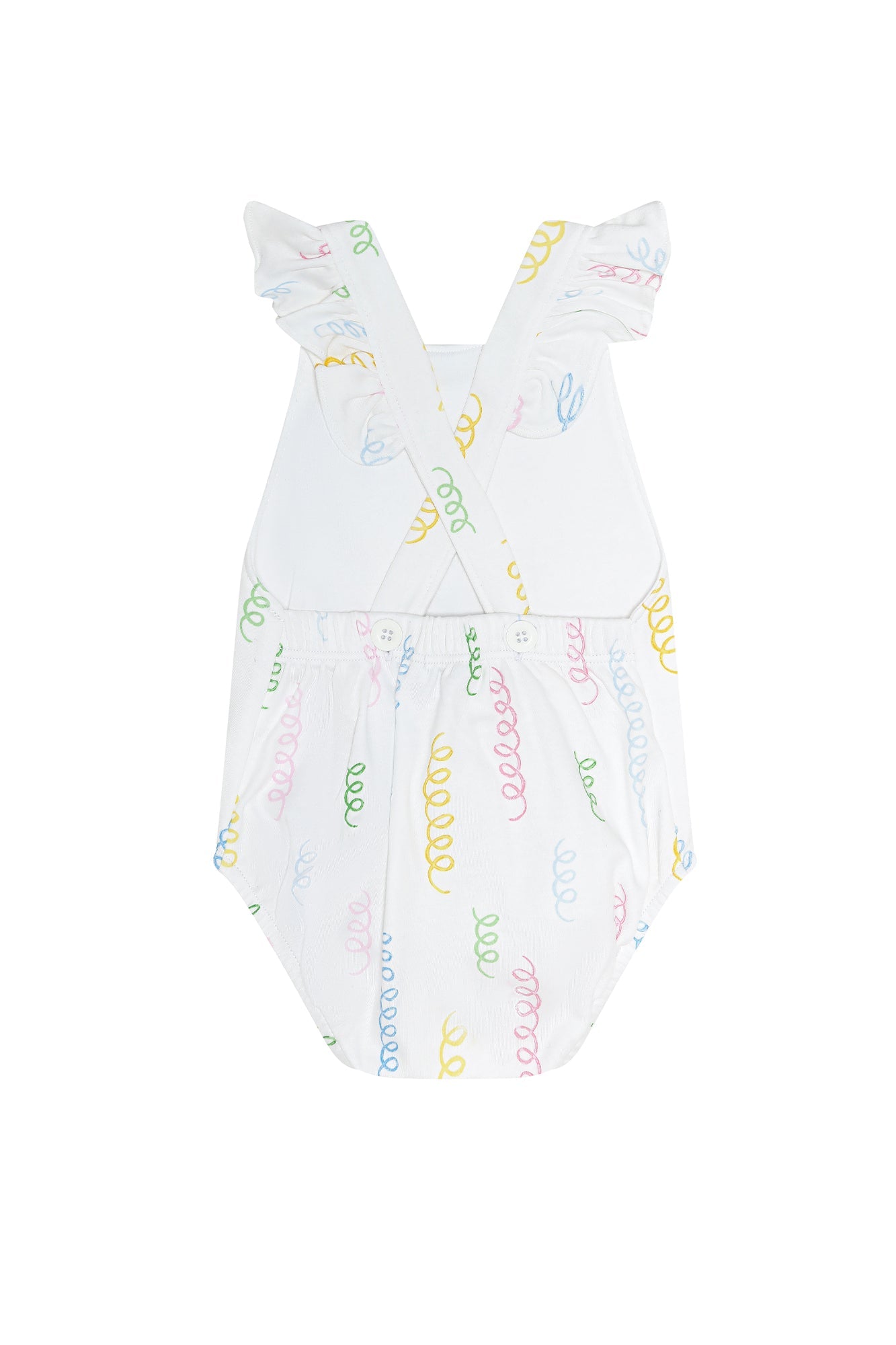 Image of Spirals Print Ruffle Bubble