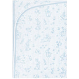 Blue Bunny Toile Blanket