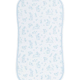 Blue Bunny Toile Burp Cloth