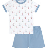 Lighthouse Print Boy Short Set