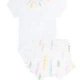 Spirals Print Onesie Set