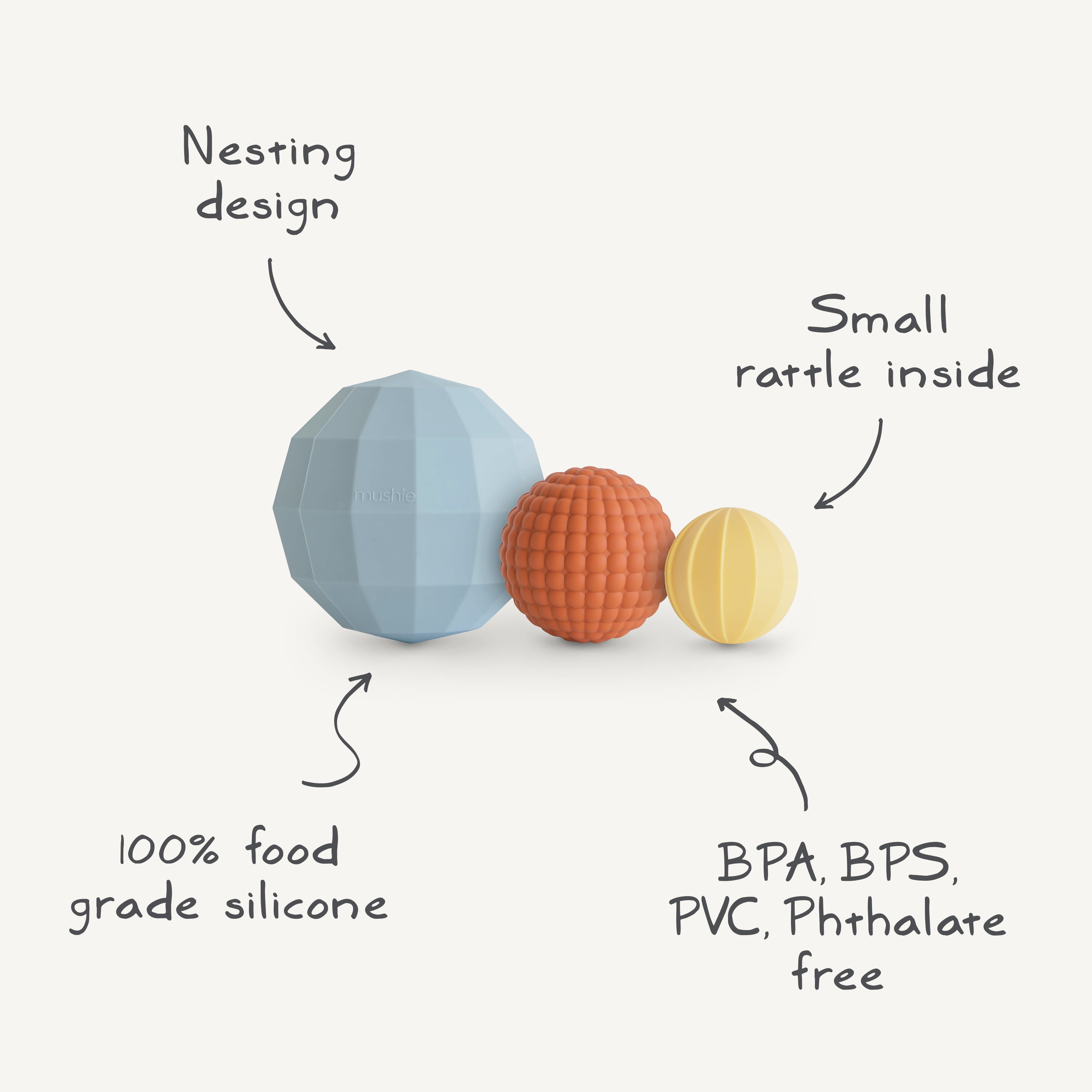 Image of Nesting Spheres Sensory Toy