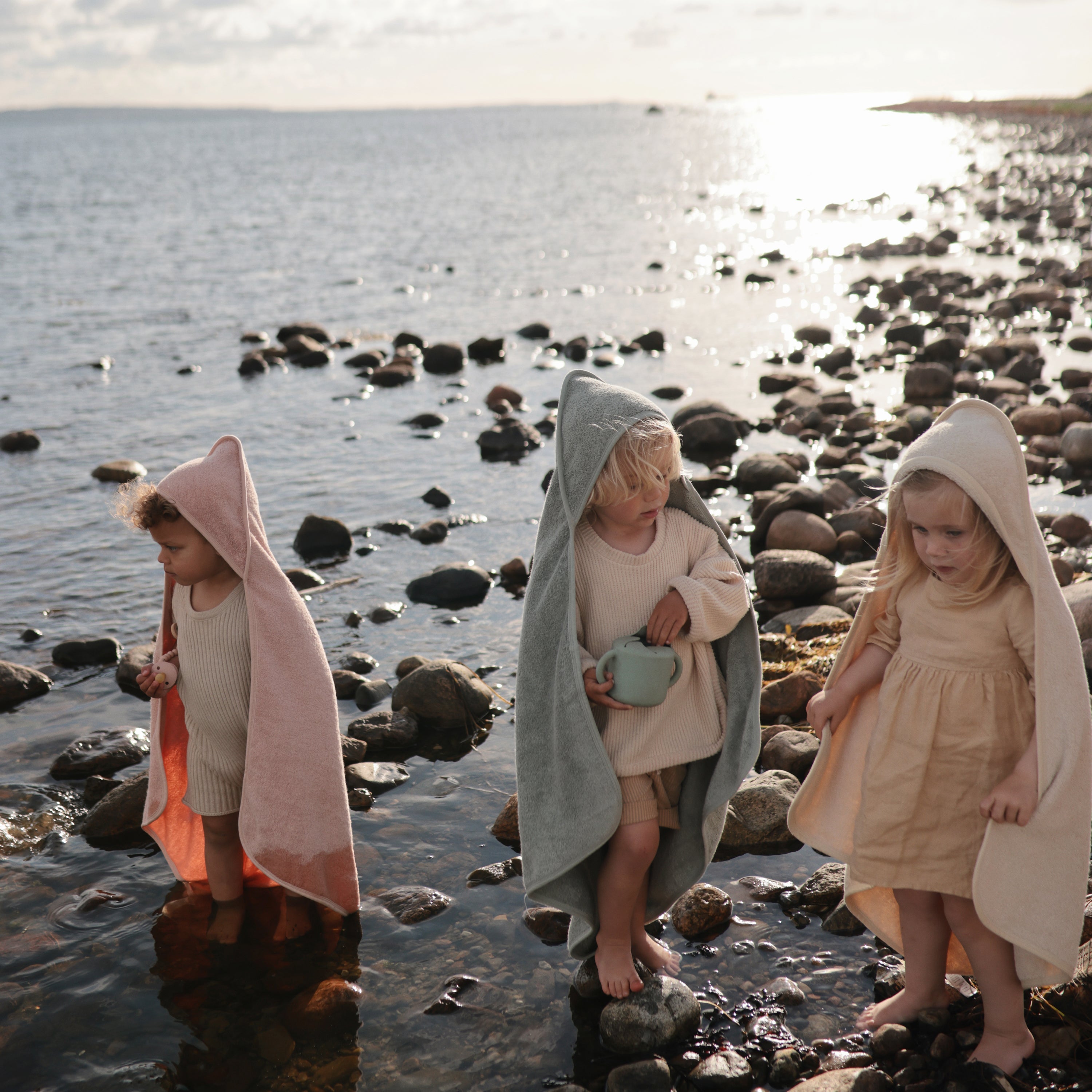 Image of Organic Cotton Baby Hooded Towel