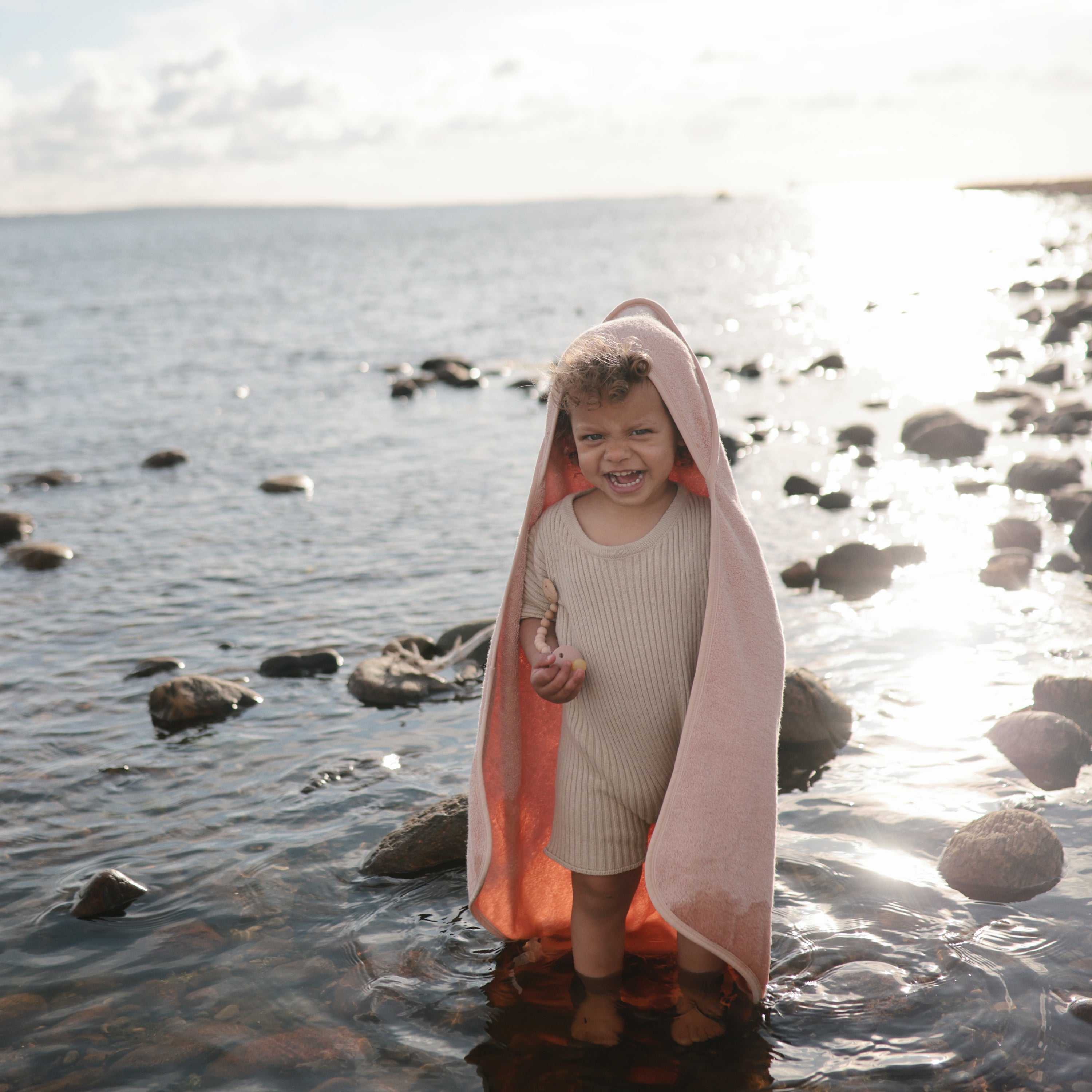 Image of Organic Cotton Baby Hooded Towel