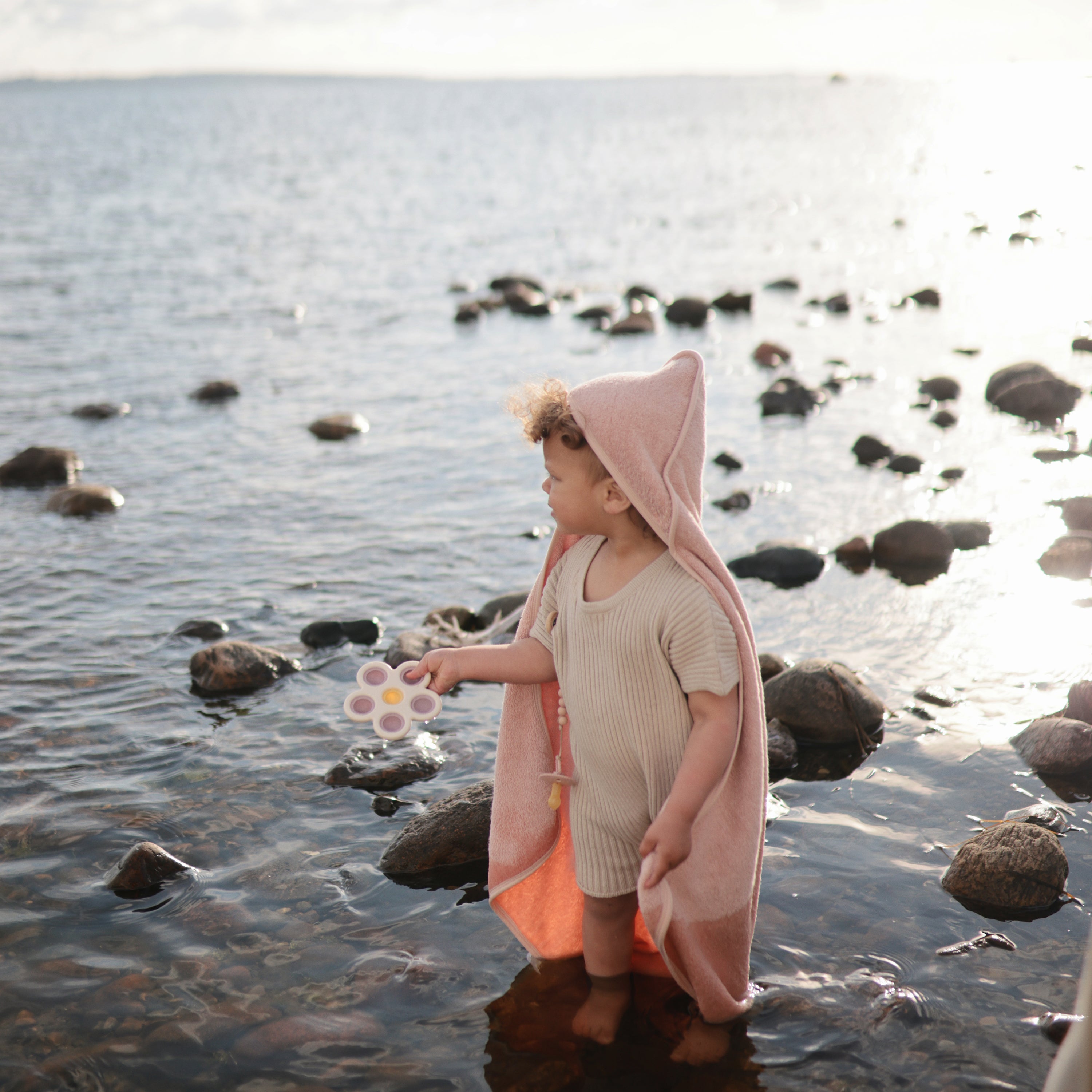 Image of Organic Cotton Baby Hooded Towel