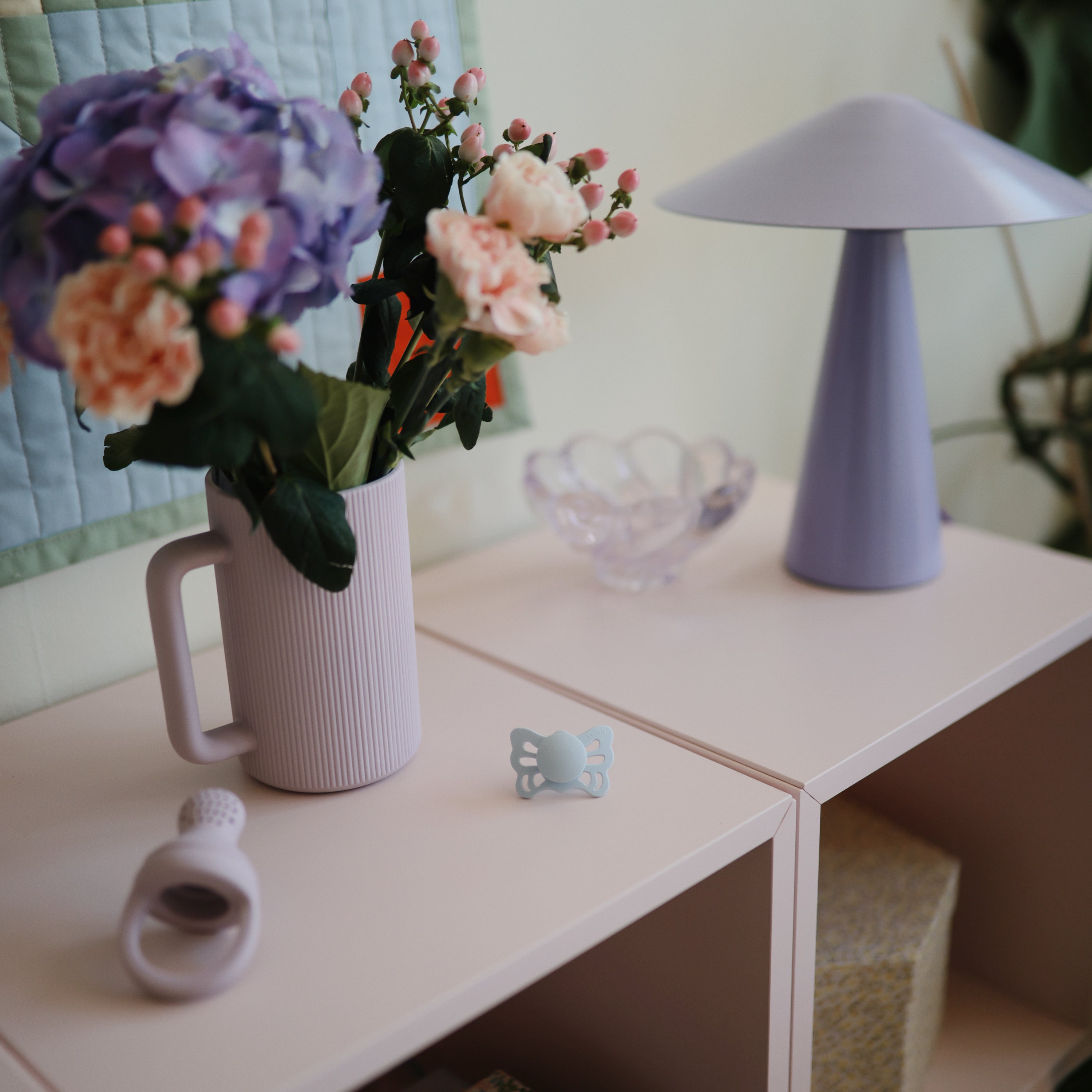 Image of FRIGG Butterfly Anatomical Silicone Pacifier 2-Pack (6-18 Months)