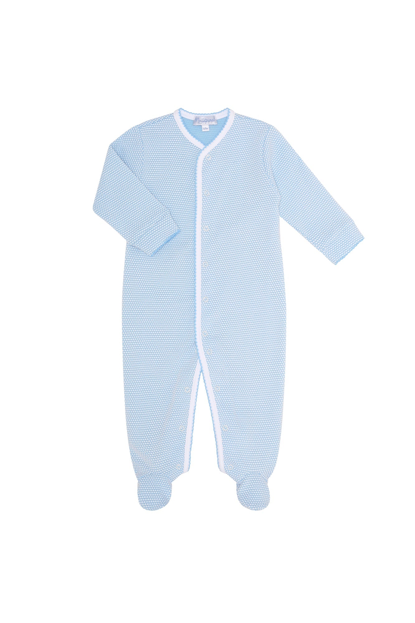 Image of Blue Bubble Baby Footie