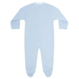 Blue Bubble Baby Footie