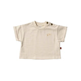 Organic Boxy Tee -  Oatmeal Melange