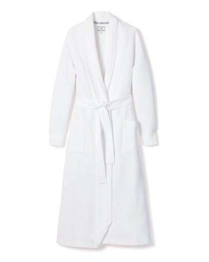 Women's Pima Ophelia Robe in White Jacquard
