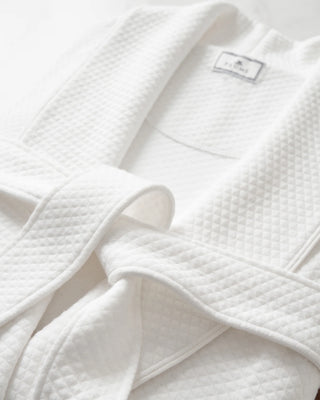 Women's Pima Ophelia Robe in White Jacquard