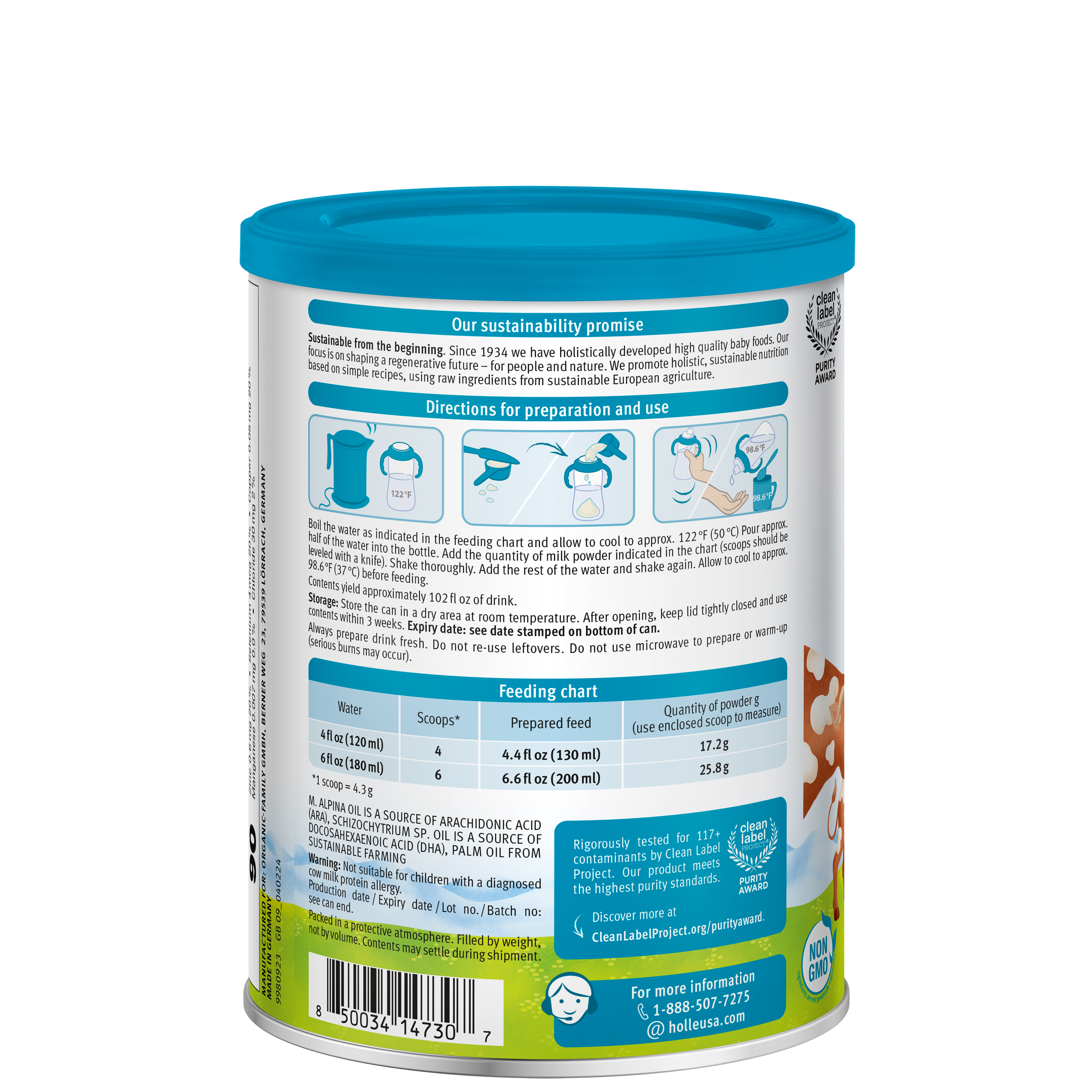 Image of Holle Cow Milk Toddler Drink - Stage 3 | Non GMO (14 oz)