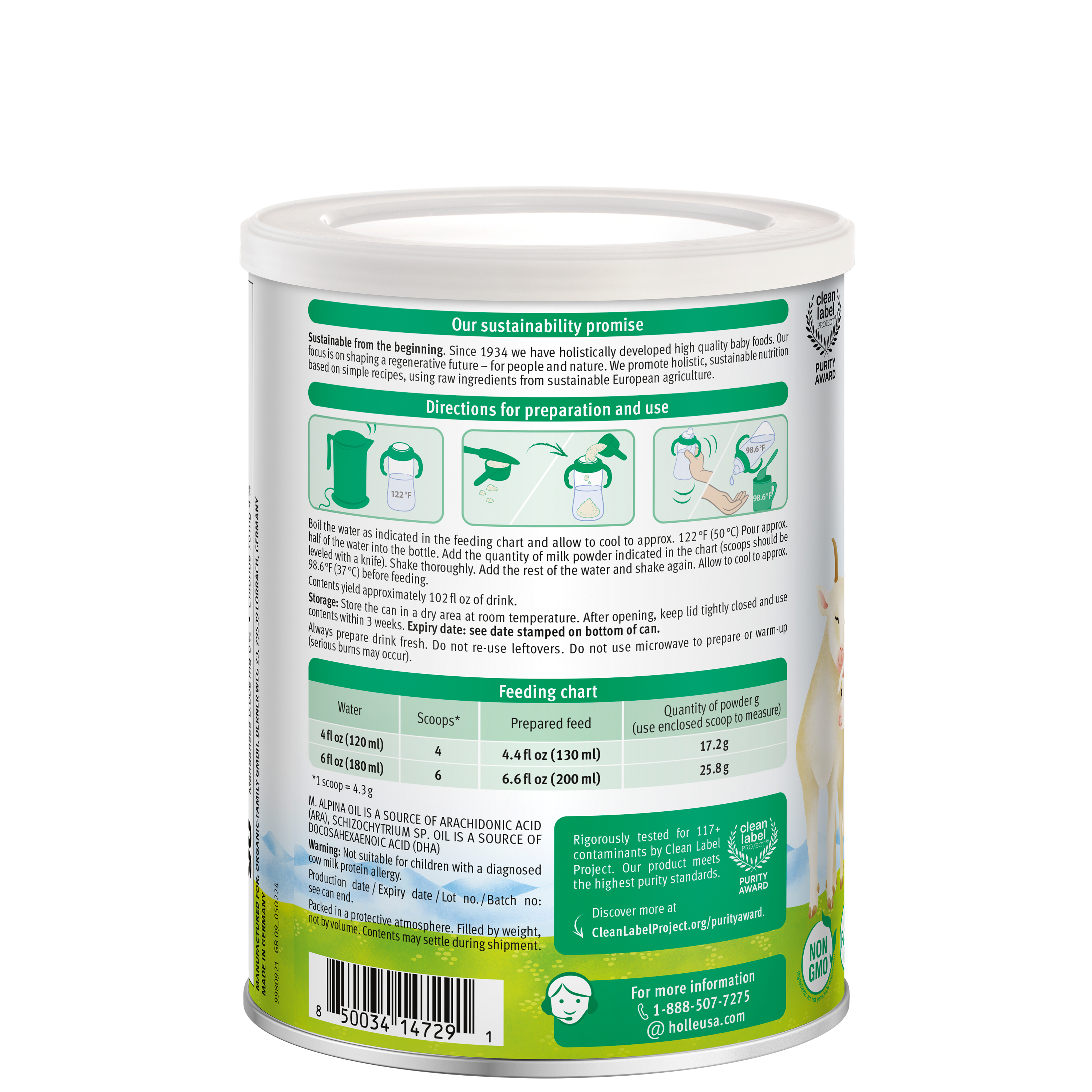 Image of Holle Goat Milk Toddler Drink - Stage 3 | Non GMO (14 oz)