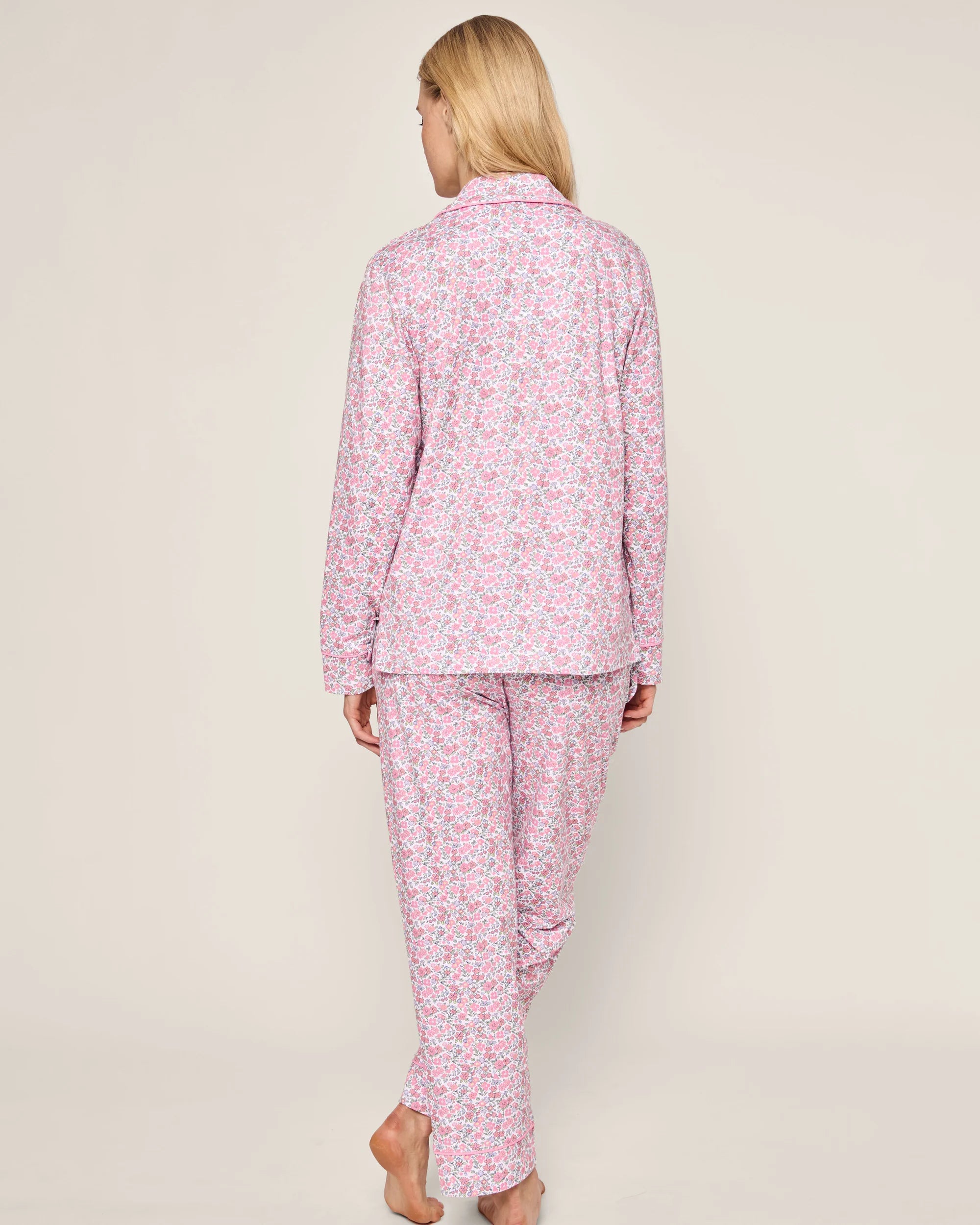 Image of Women's Pima Pajama Set in Fleurs de Rose