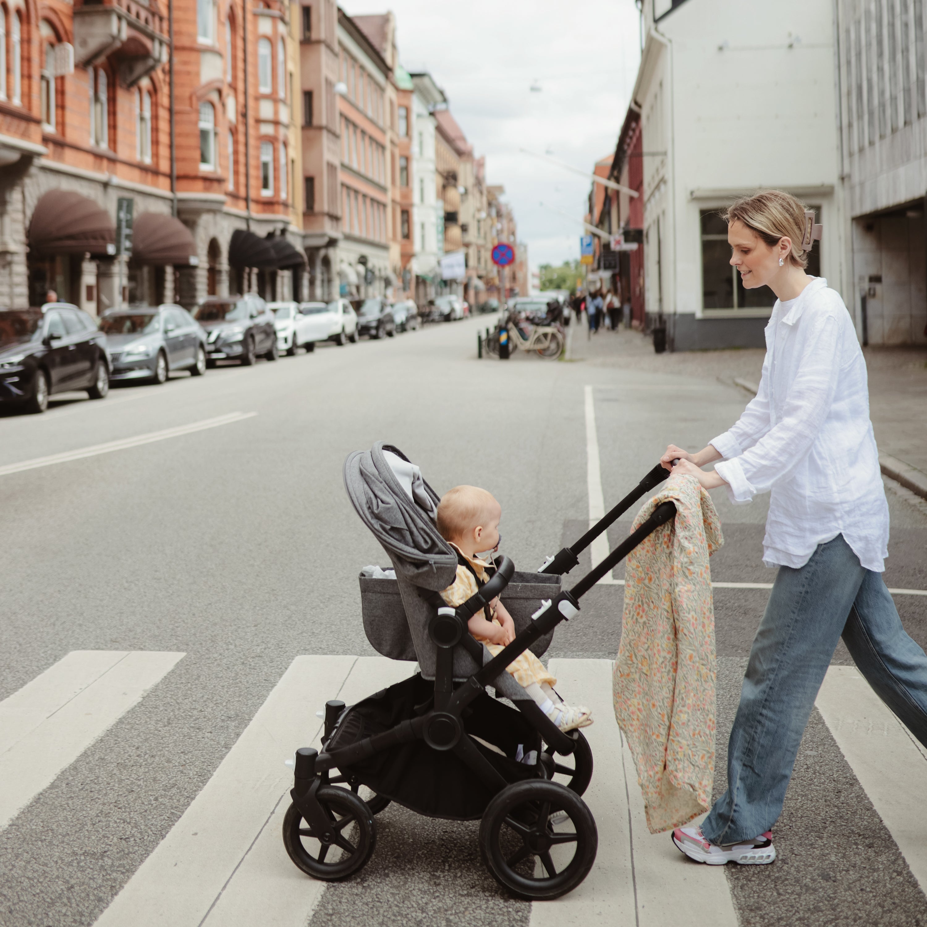 Image of Organic Cotton Muslin Swaddle Blanket