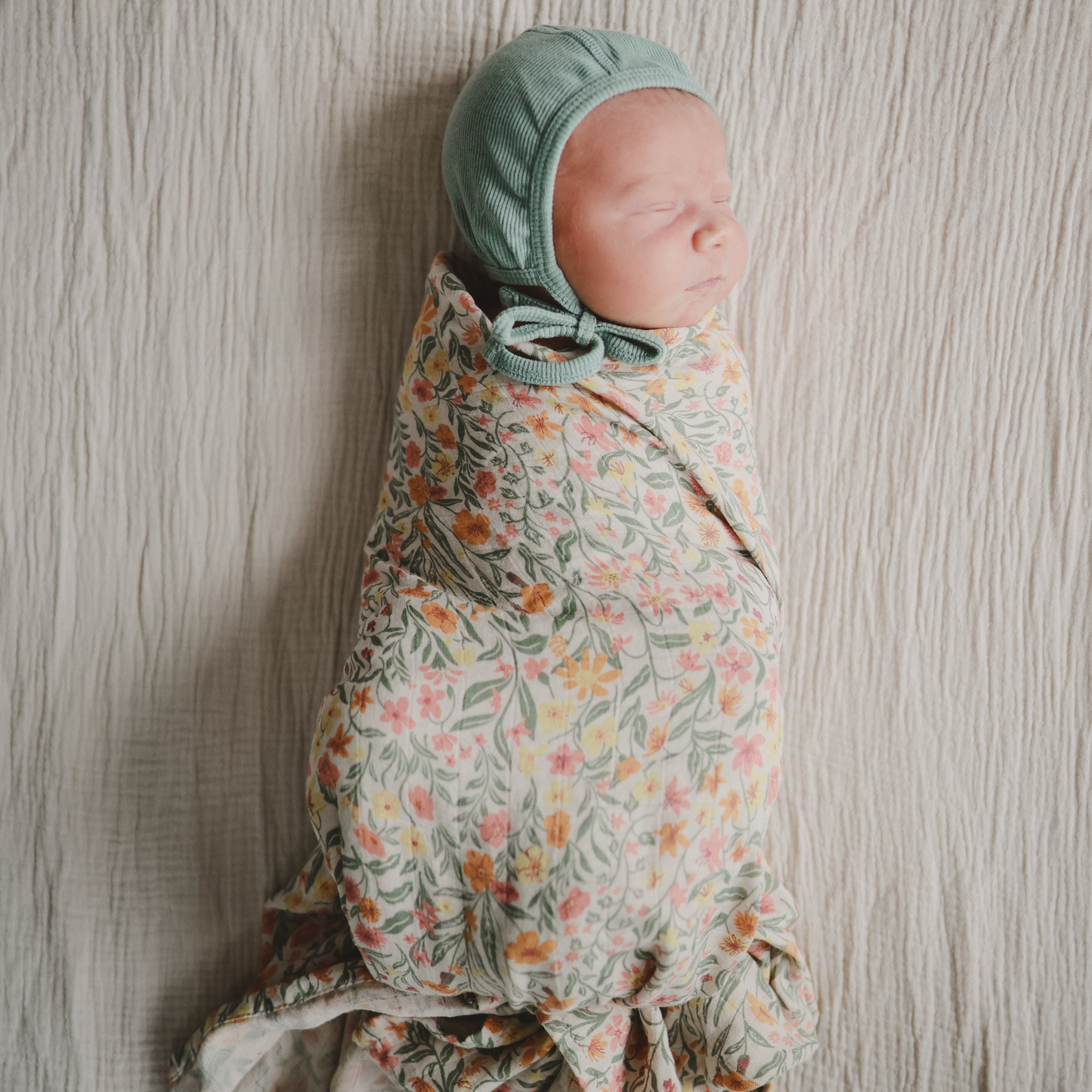 Image of Organic Cotton Muslin Swaddle Blanket