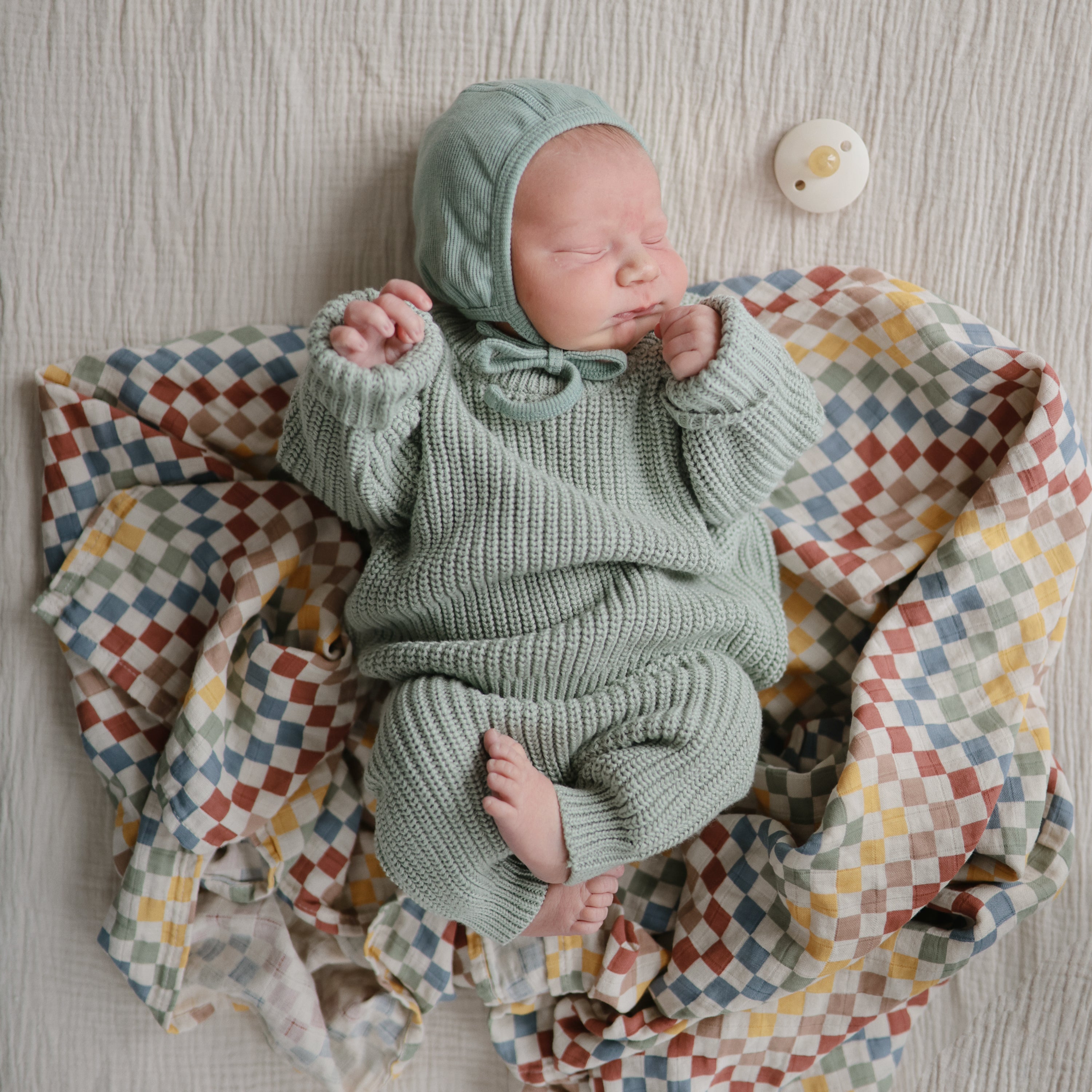 Image of Organic Cotton Muslin Swaddle Blanket