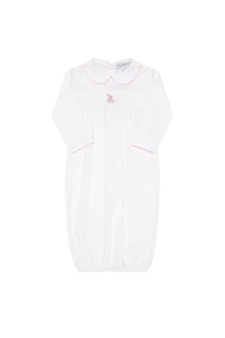 Pink Bear Embroidery Gown