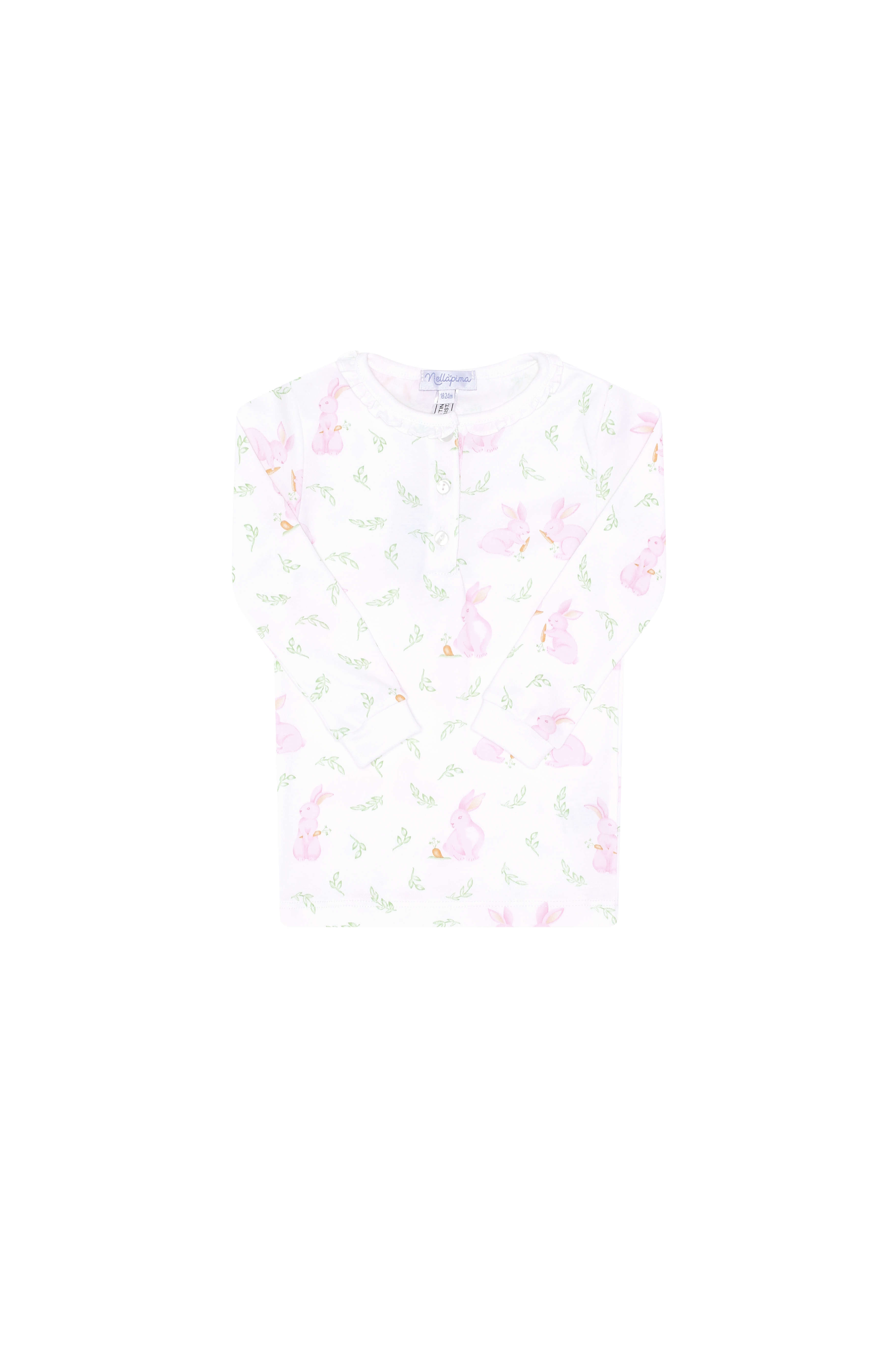 Image of Pink Bunny Print Pajama