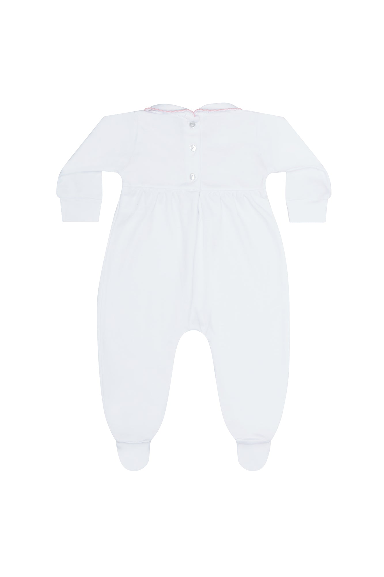 Image of Heart Smocked Footie