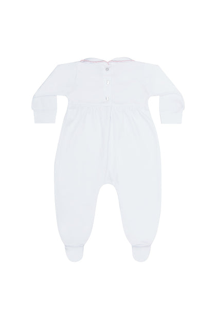 Heart Smocked Footie