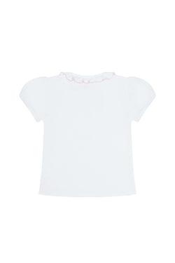 Image of Ruffle Short Sleeve Tee