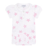 Pink Stars Print Onesie Dress