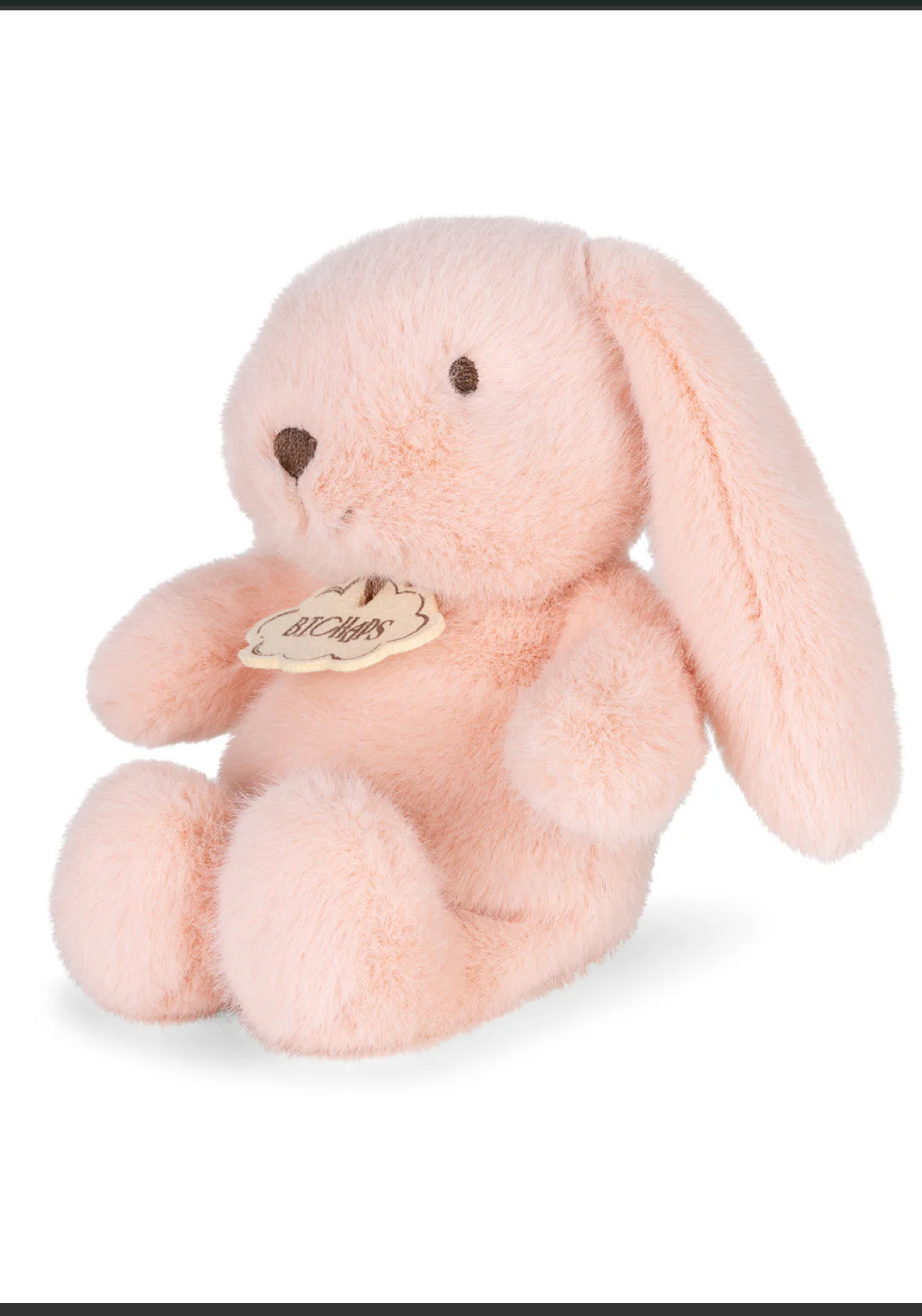 BonTon Plush Bon Bon Toys Bubbles Chaps Bunny ECO Pink 7”