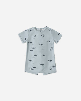 Rylee + Cru Shorty One Piece Sharks