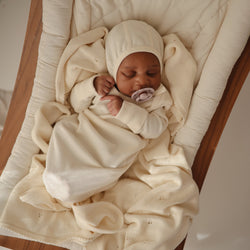 Image of Ribbed Baby Bonnet