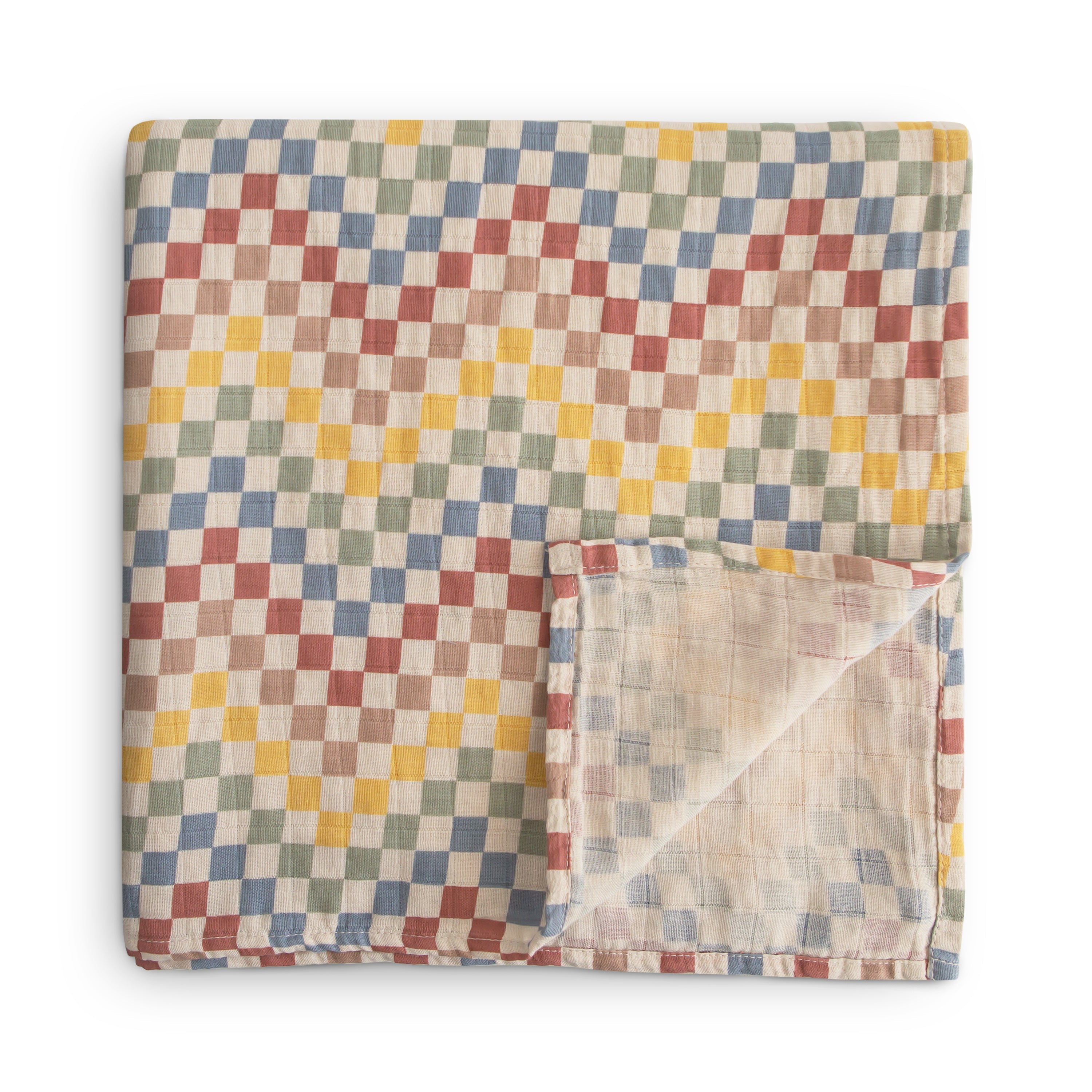 Image of Organic Cotton Muslin Swaddle Blanket