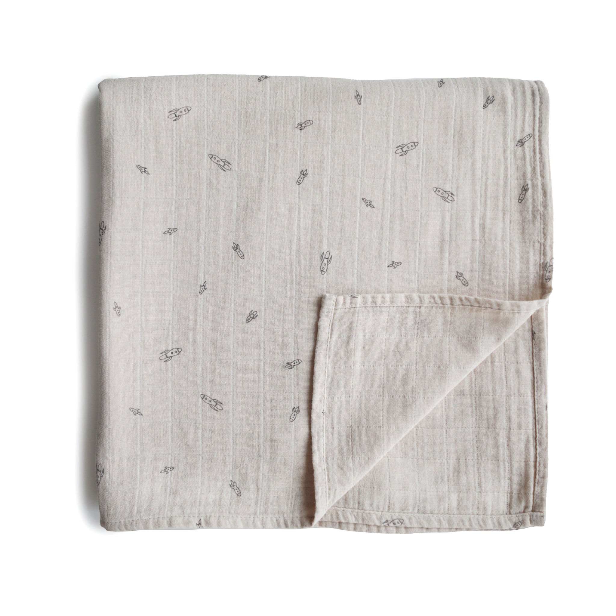 Image of Organic Cotton Muslin Swaddle Blanket