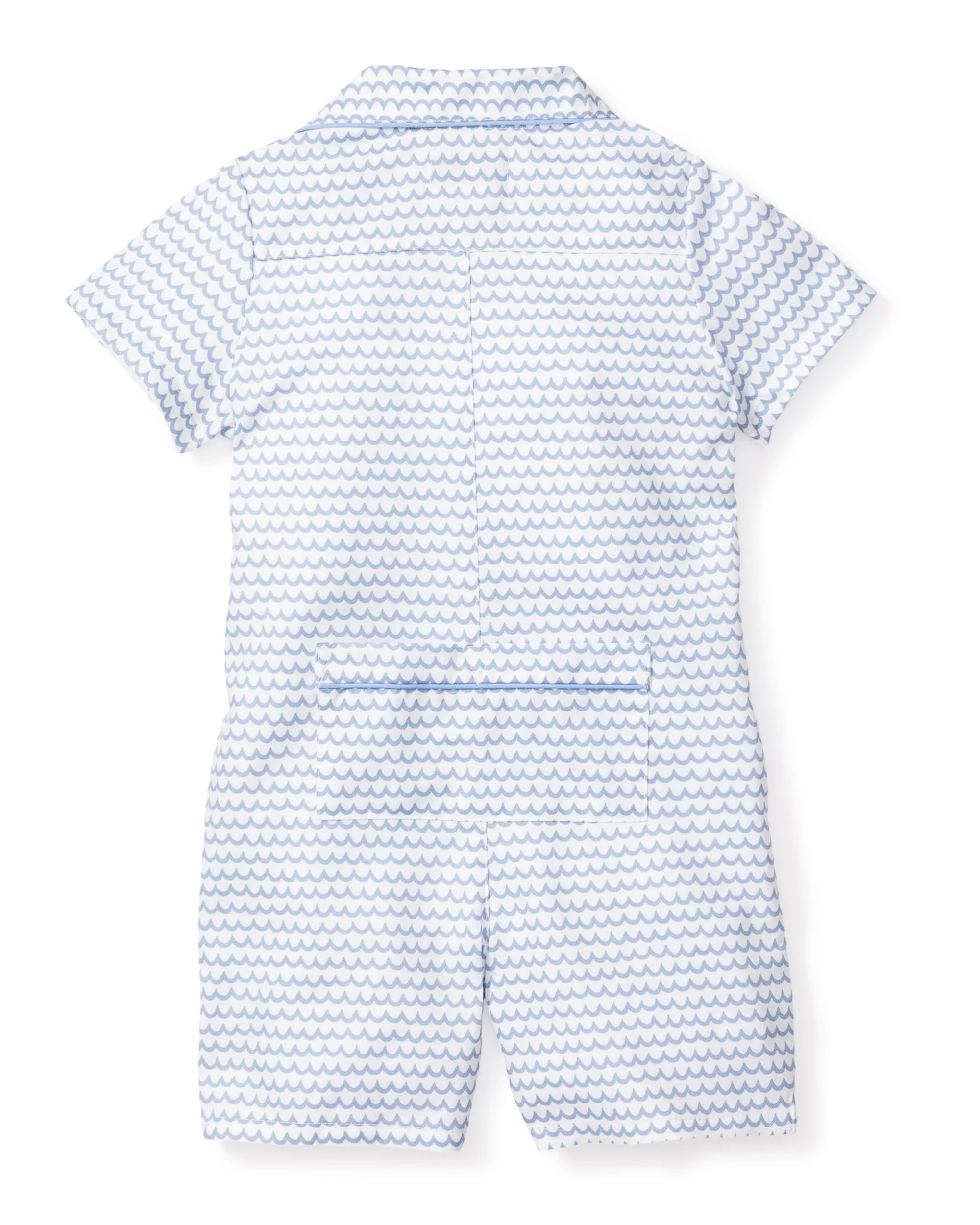 Baby's Twill Summer Romper in La Mer
