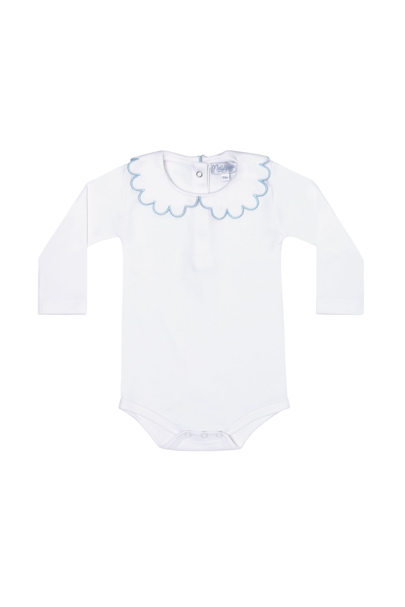 Image of Nella Scallops Long Sleeve Onesie