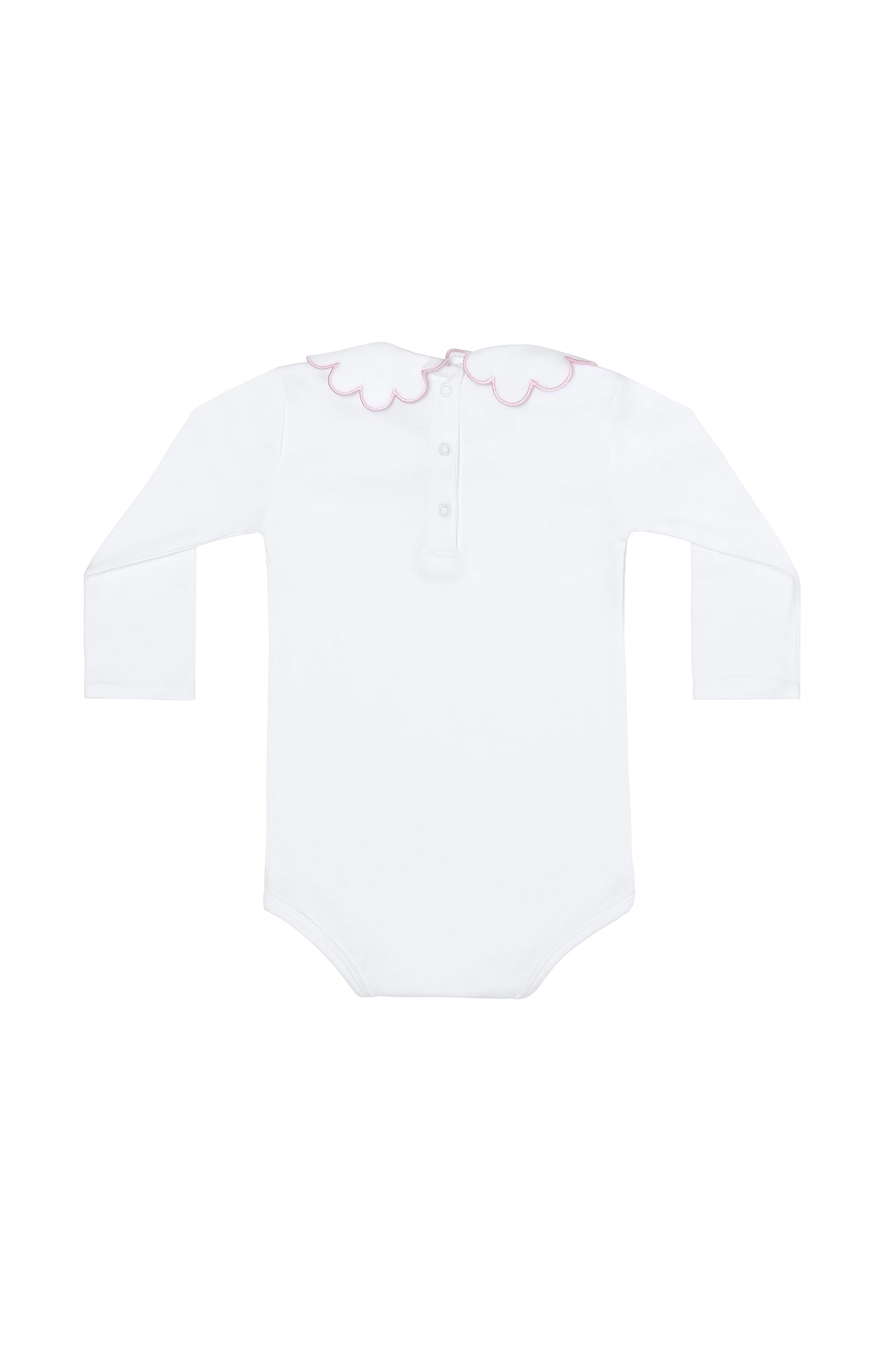 Image of Nella Scallops Long Sleeve Onesie