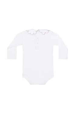 Image of Nella Scallops Long Sleeve Onesie