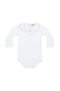 Image of Nella Scallops Long Sleeve Onesie
