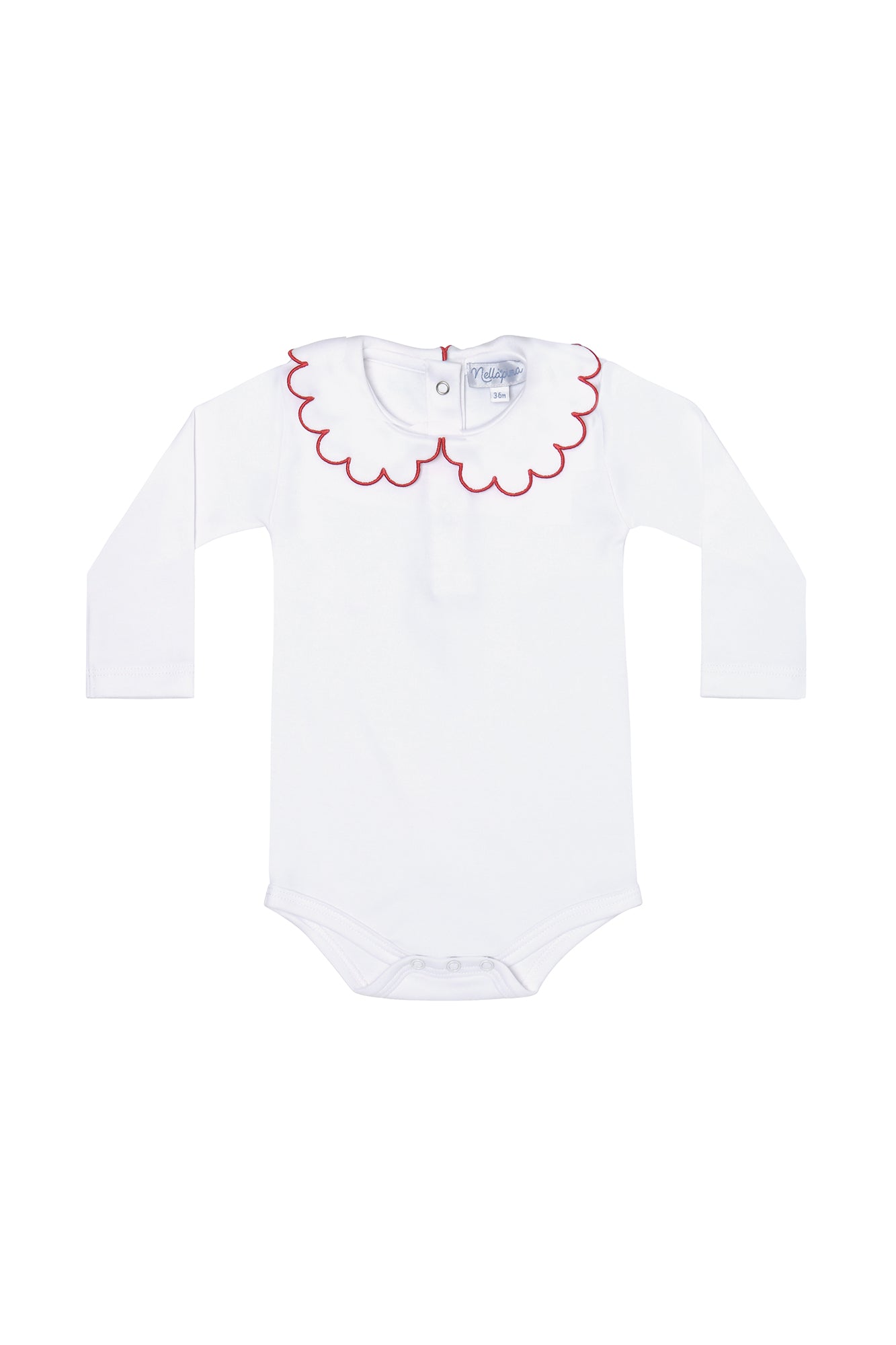 Image of Nella Scallops Long Sleeve Onesie