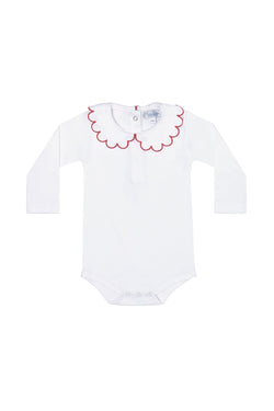 Image of Nella Scallops Long Sleeve Onesie