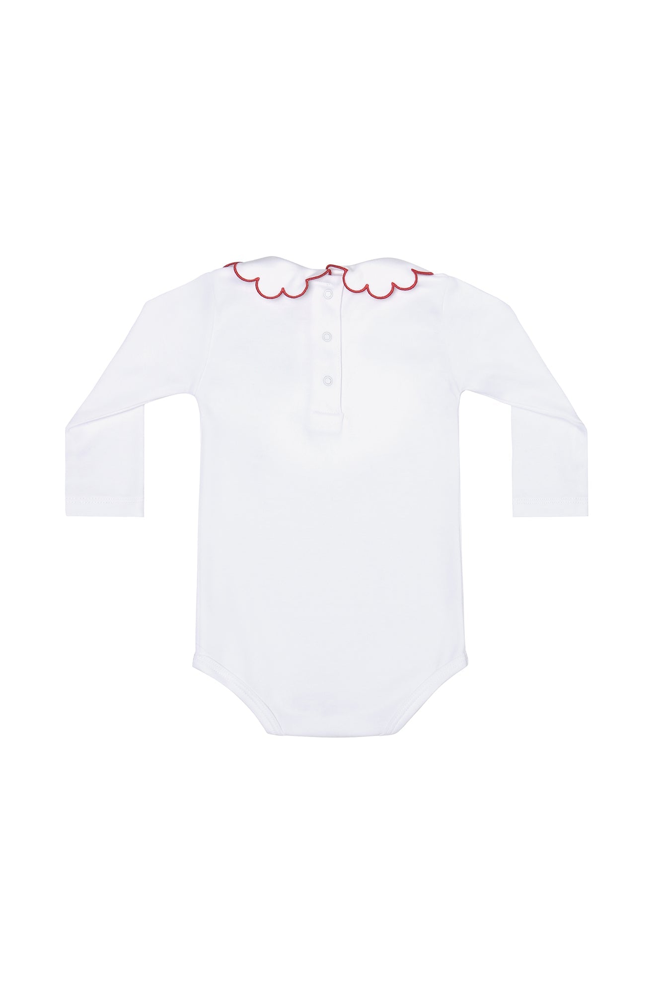 Image of Nella Scallops Long Sleeve Onesie