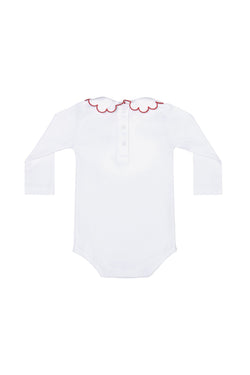 Image of Nella Scallops Long Sleeve Onesie